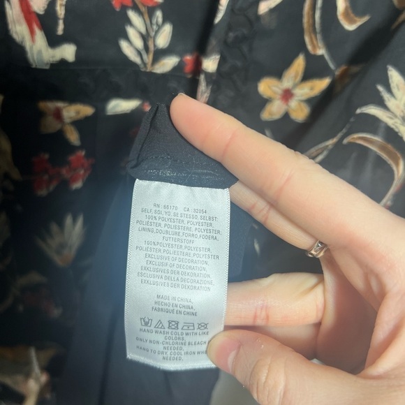 DR2 Floral Bell Sleeve Peasant Blouse Top - Picture 6 of 9